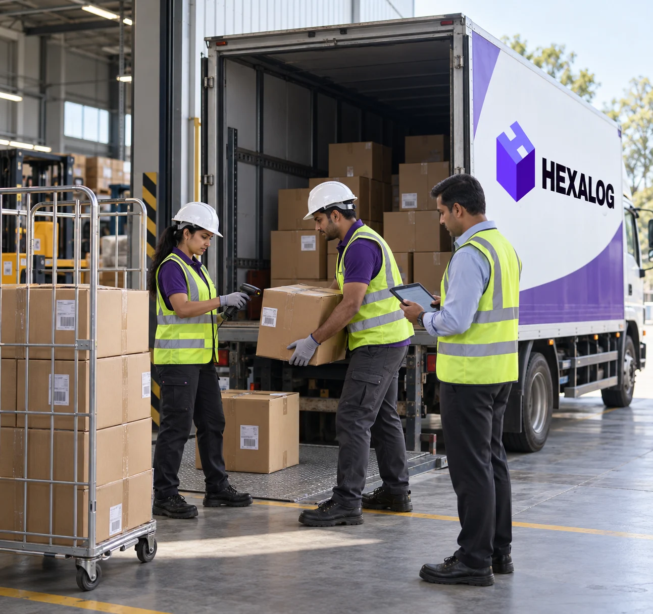 Loading goods for dispatch